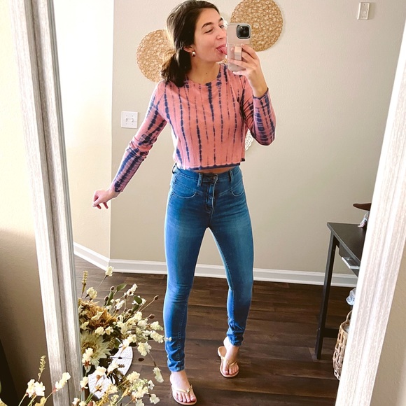 (BDG) high rise seam jean ankle medium wash denim skinny jeans *super high rise - Picture 2 of 13